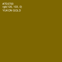 #7E6700 - Yukon Gold Color Image